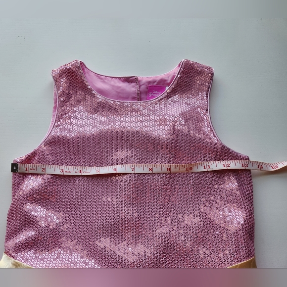 Avon Disney princess Aurora party dress size 7/8 sequins top multi layer bottom - Picture 13 of 13